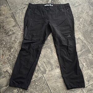 MCKINLEY Men's Black Cargo Sun-Protection Polygiene Outdoor Activity Pants